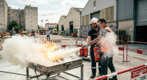 Manipulation des Extincteurs